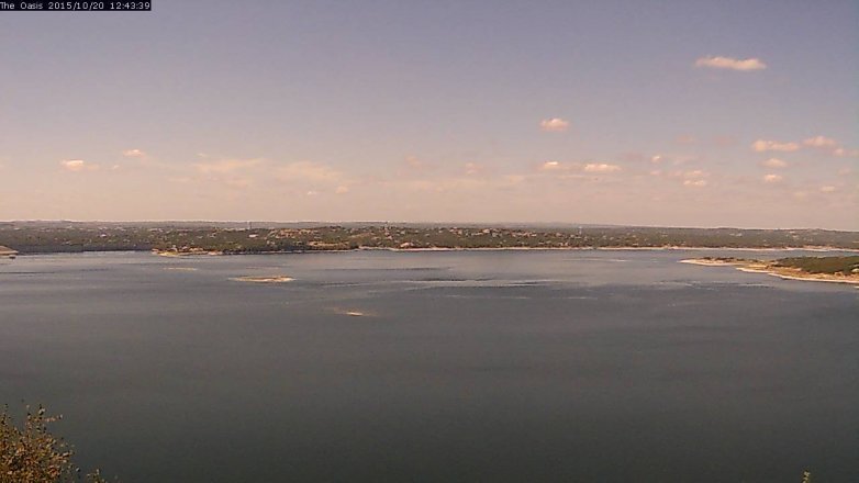 Lake Travis webcam, October 20, 2015 11:50 AM CT