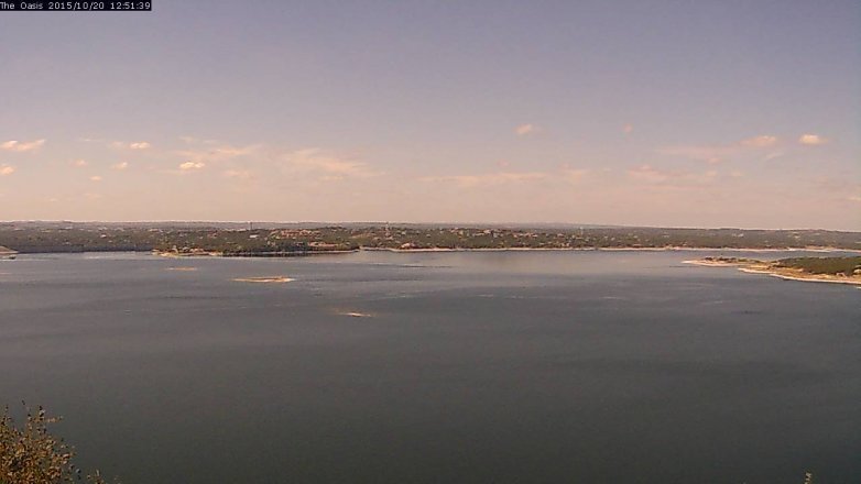 Lake Travis webcam, October 20, 2015 11:55 AM CT