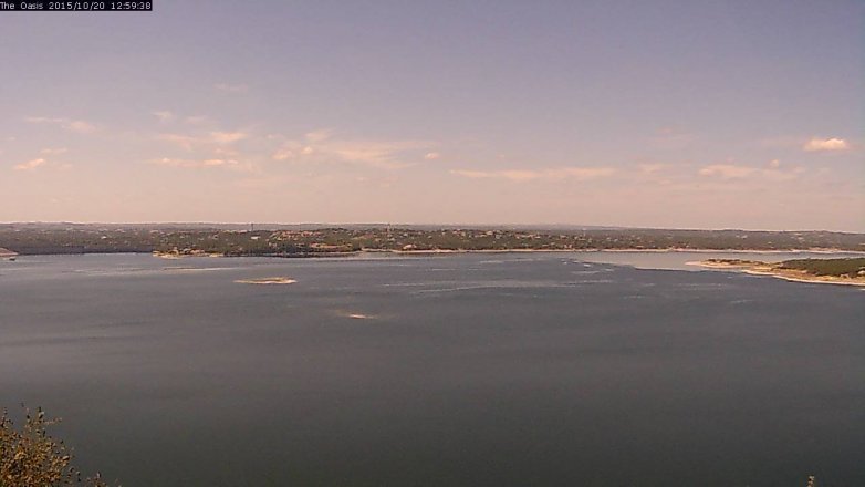 Lake Travis webcam, October 20, 2015 12:05 PM CT