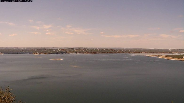 Lake Travis webcam, October 20, 2015 12:10 PM CT