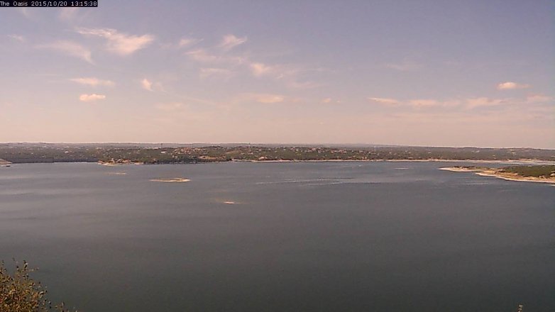 Lake Travis webcam, October 20, 2015 12:20 PM CT