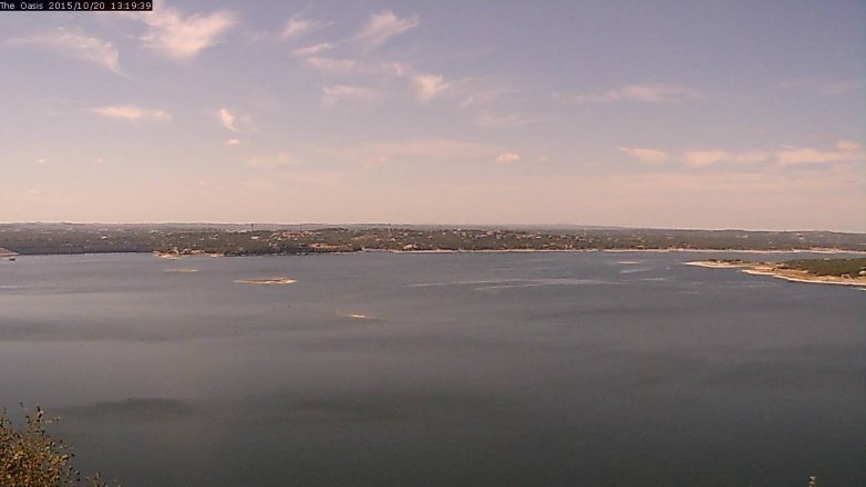 Lake Travis webcam, October 20, 2015 12:25 PM CT