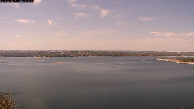 Lake Travis webcam, October 20, 2015 12:30 PM CT