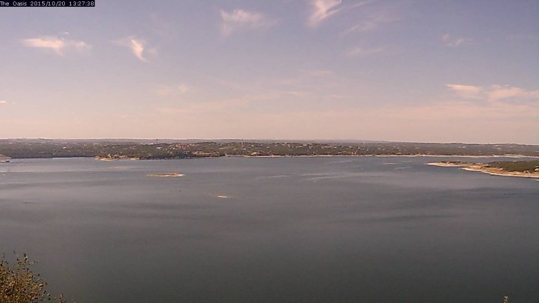 Lake Travis webcam, October 20, 2015 12:35 PM CT