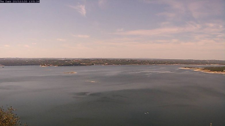 Lake Travis webcam, October 20, 2015 1:00 PM CT