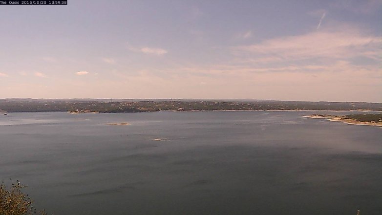 Lake Travis webcam, October 20, 2015 1:05 PM CT
