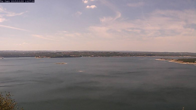 Lake Travis webcam, October 20, 2015 1:35 PM CT