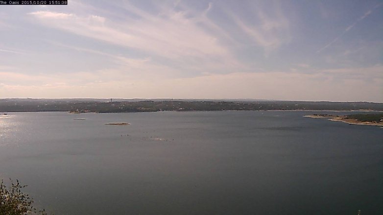 Lake Travis webcam, October 20, 2015 2:55 PM CT