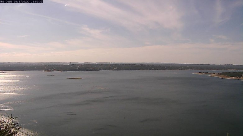 Lake Travis webcam, October 20, 2015 3:05 PM CT