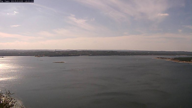 Lake Travis webcam, October 20, 2015 3:10 PM CT
