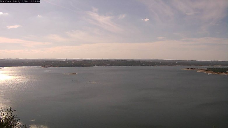 Lake Travis webcam, October 20, 2015 3:15 PM CT