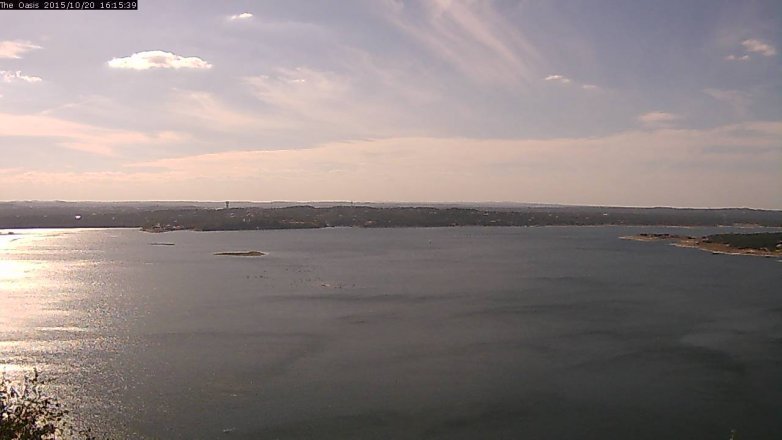 Lake Travis webcam, October 20, 2015 3:20 PM CT