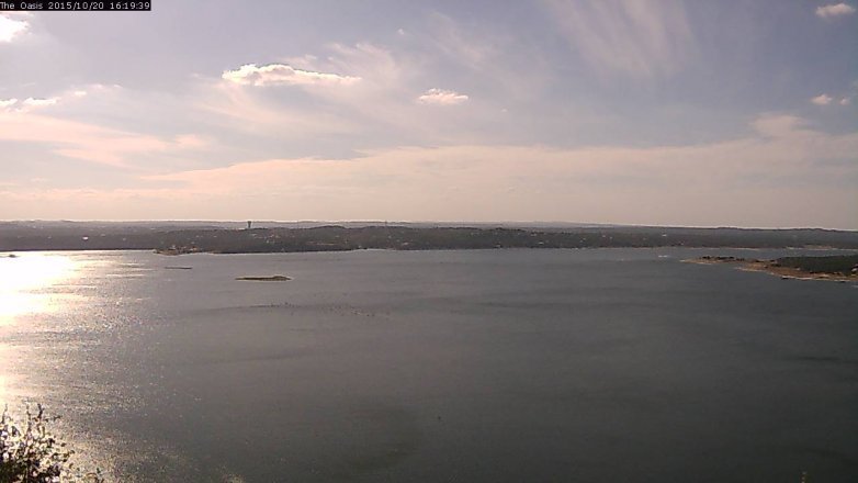 Lake Travis webcam, October 20, 2015 3:25 PM CT