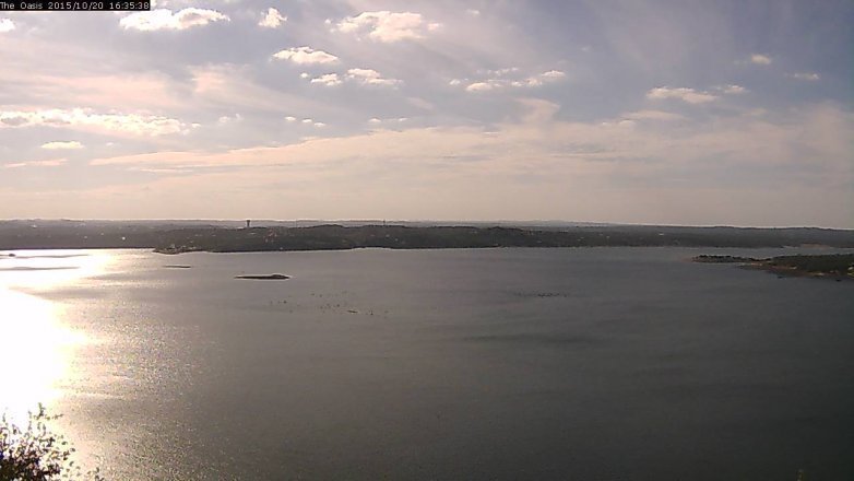 Lake Travis webcam, October 20, 2015 3:40 PM CT