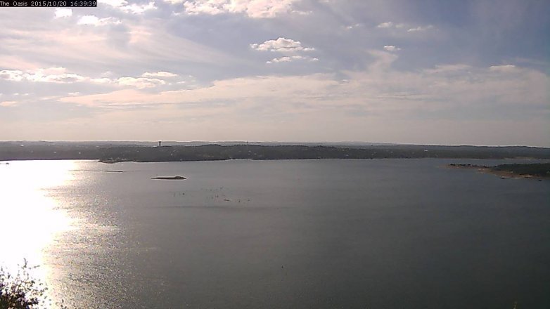 Lake Travis webcam, October 20, 2015 3:45 PM CT