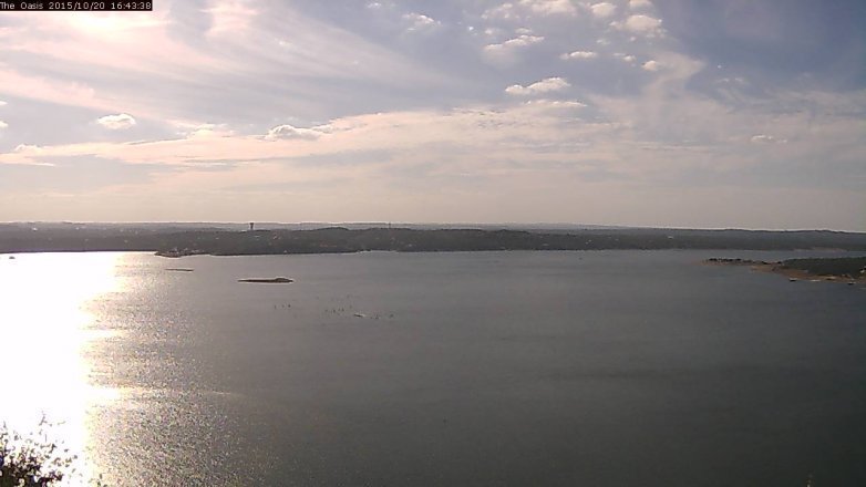 Lake Travis webcam, October 20, 2015 3:50 PM CT