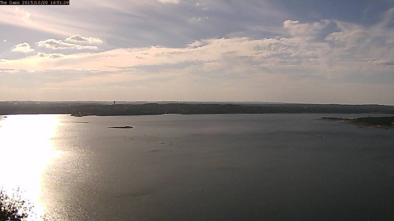 Lake Travis webcam, October 20, 2015 3:55 PM CT