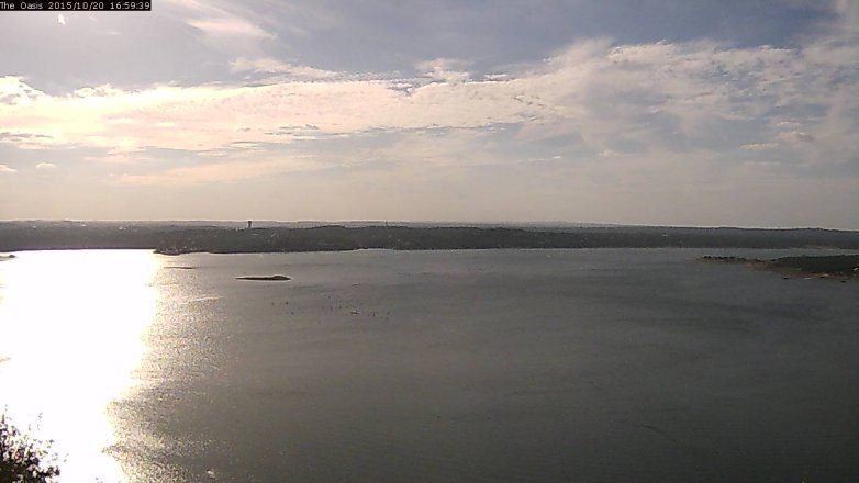Lake Travis webcam, October 20, 2015 4:05 PM CT