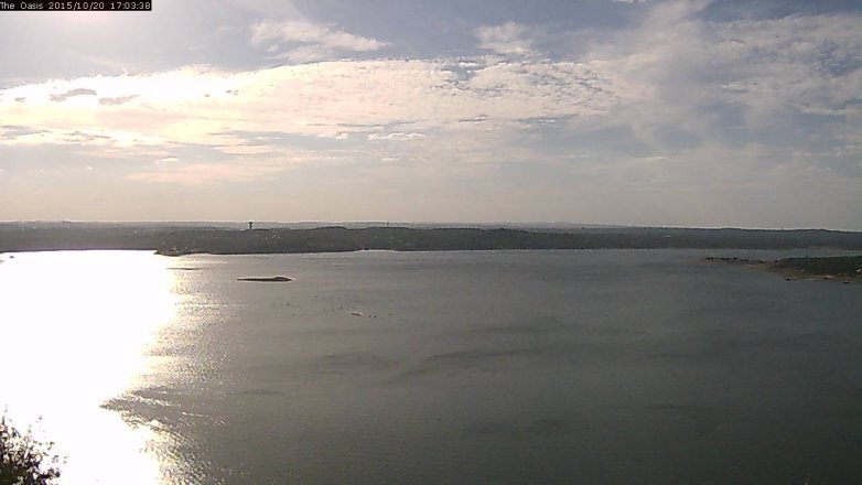 Lake Travis webcam, October 20, 2015 4:10 PM CT