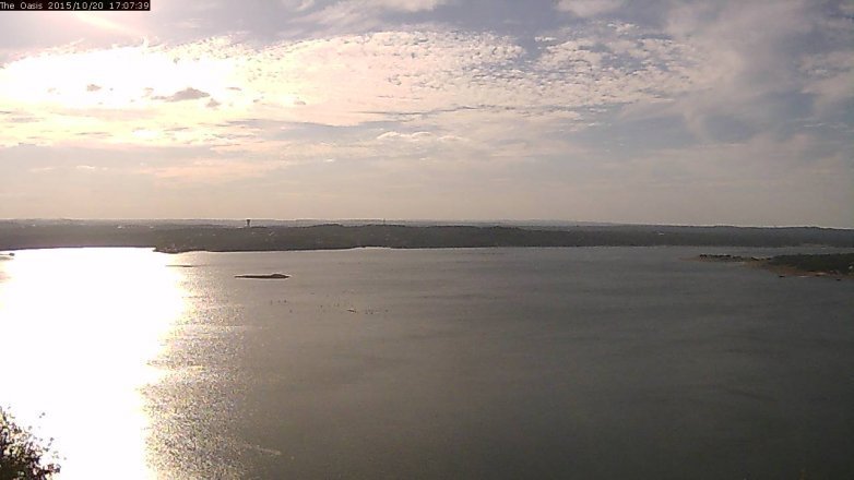 Lake Travis webcam, October 20, 2015 4:15 PM CT