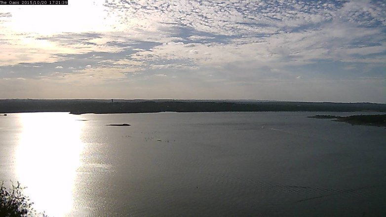 Lake Travis webcam, October 20, 2015 4:25 PM CT