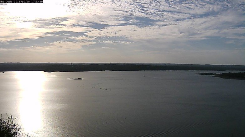 Lake Travis webcam, October 20, 2015 4:30 PM CT