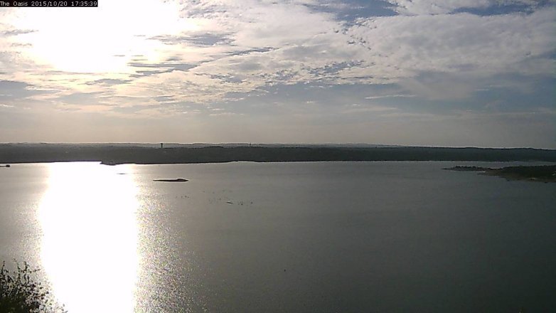 Lake Travis webcam, October 20, 2015 4:40 PM CT