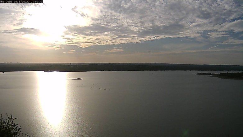 Lake Travis webcam, October 20, 2015 5:05 PM CT
