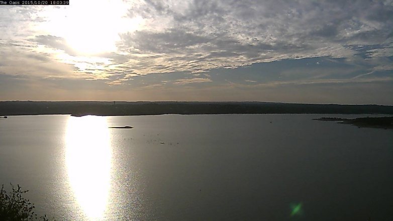 Lake Travis webcam, October 20, 2015 5:10 PM CT