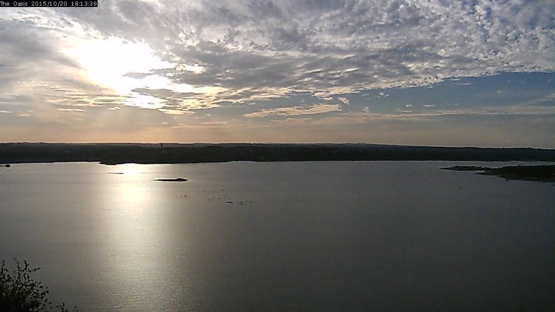 Lake Travis webcam, October 20, 2015 5:20 PM CT