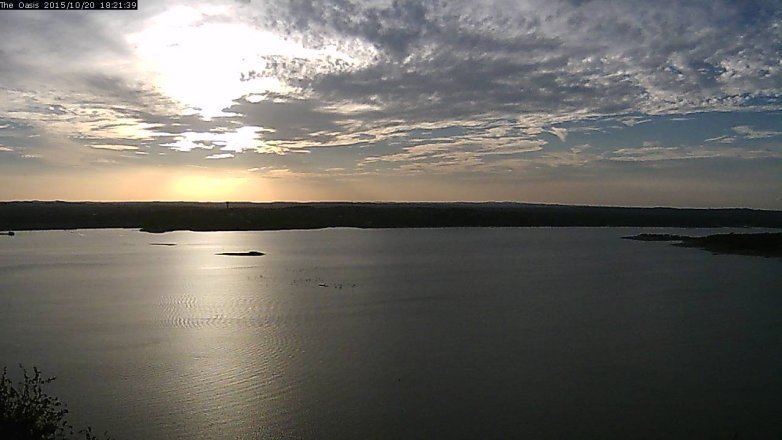 Lake Travis webcam, October 20, 2015 5:25 PM CT