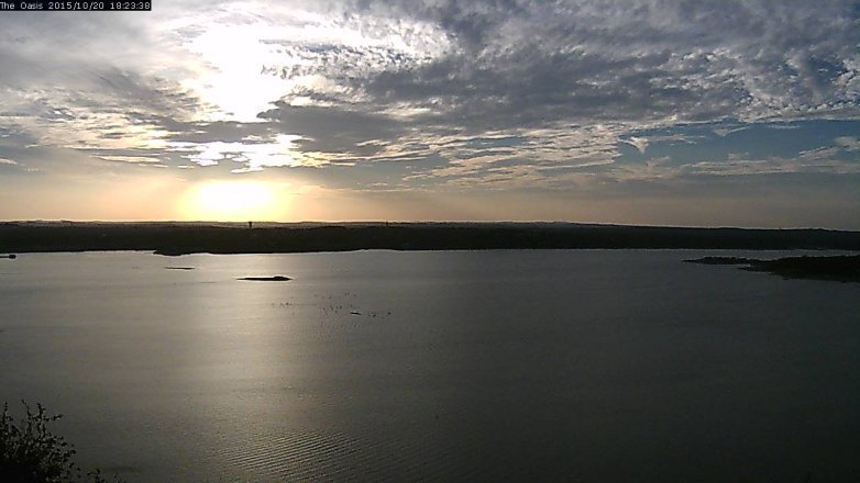 Lake Travis webcam, October 20, 2015 5:30 PM CT