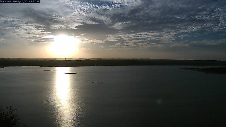 Lake Travis webcam, October 20, 2015 5:35 PM CT