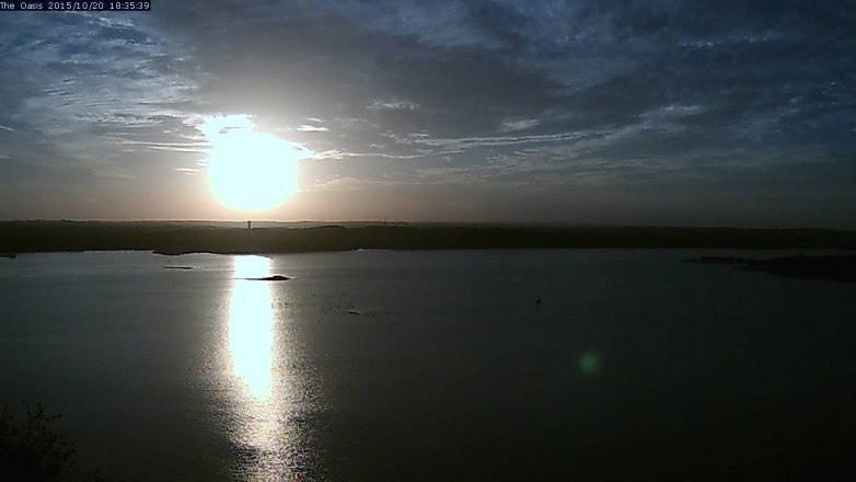 Lake Travis webcam, October 20, 2015 5:40 PM CT