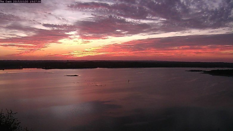 Lake Travis webcam, October 20, 2015 6:15 PM CT