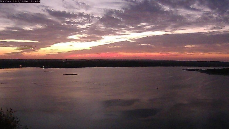 Lake Travis webcam, October 20, 2015 6:20 PM CT