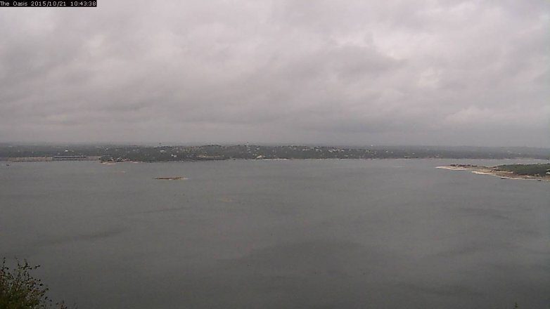Lake Travis webcam, October 21, 2015 9:50 AM CT