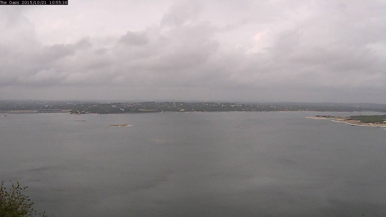 Lake Travis webcam, October 21, 2015 10:00 AM CT