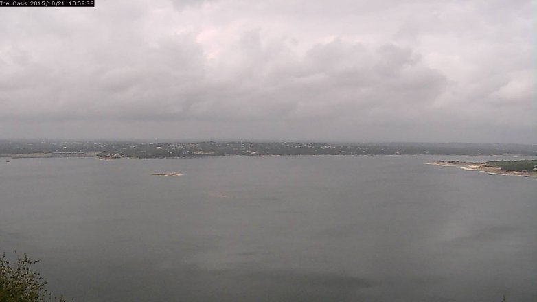 Lake Travis webcam, October 21, 2015 10:05 AM CT
