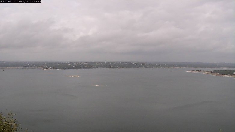Lake Travis webcam, October 21, 2015 10:15 AM CT