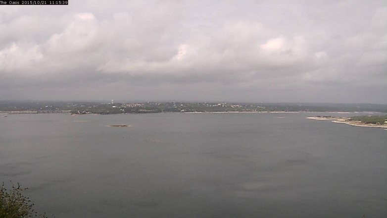 Lake Travis webcam, October 21, 2015 10:20 AM CT