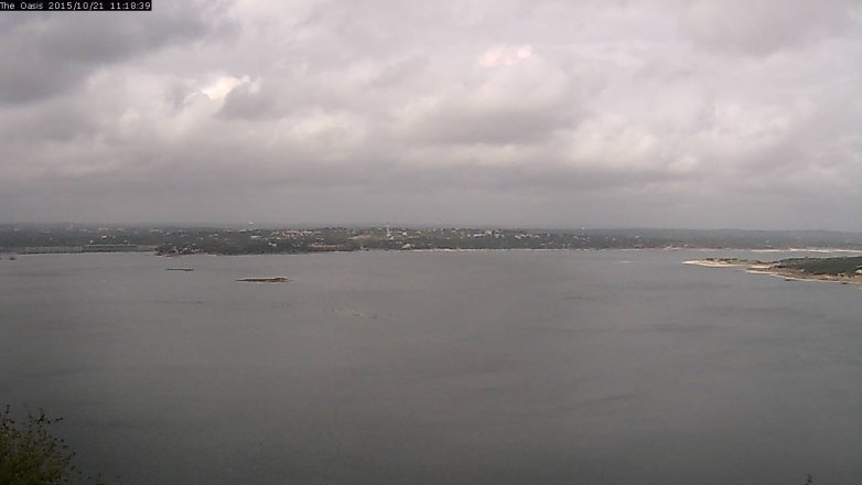 Lake Travis webcam, October 21, 2015 10:25 AM CT