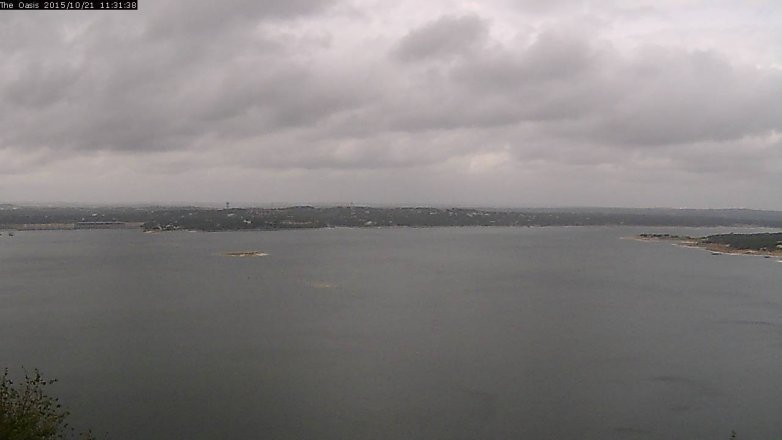 Lake Travis webcam, October 21, 2015 10:40 AM CT