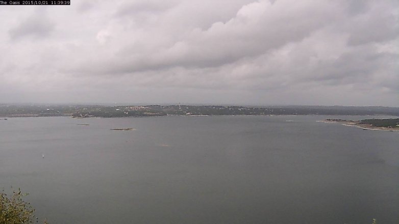 Lake Travis webcam, October 21, 2015 10:45 AM CT