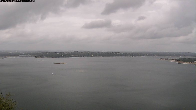 Lake Travis webcam, October 21, 2015 10:50 AM CT