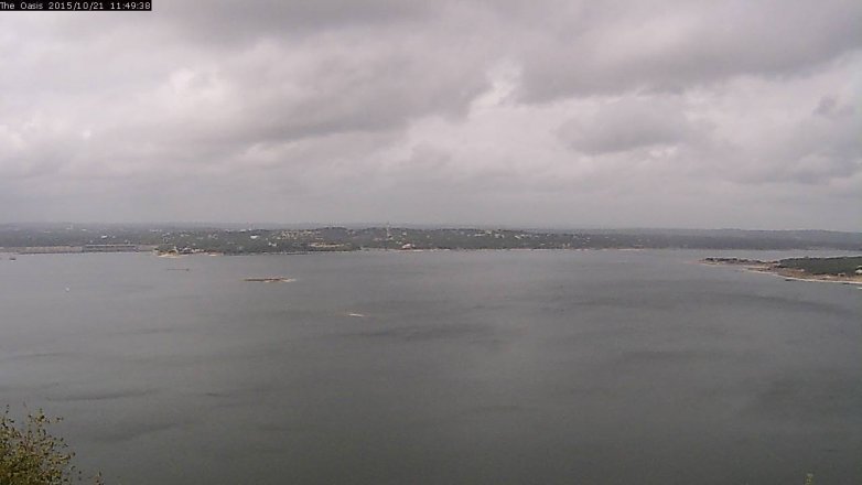 Lake Travis webcam, October 21, 2015 10:55 AM CT