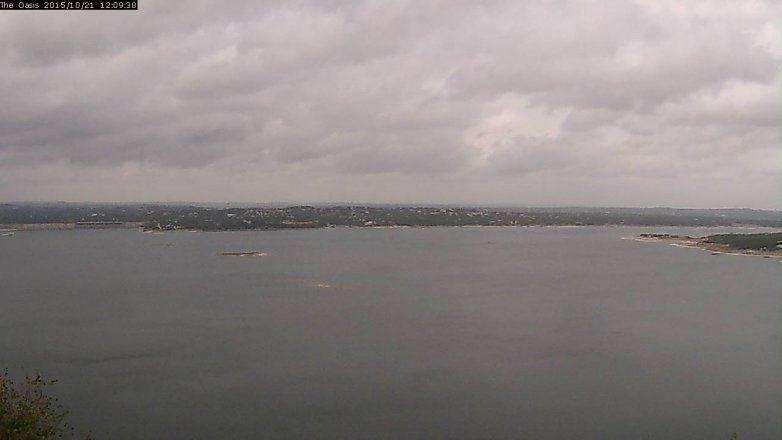 Lake Travis webcam, October 21, 2015 11:15 AM CT