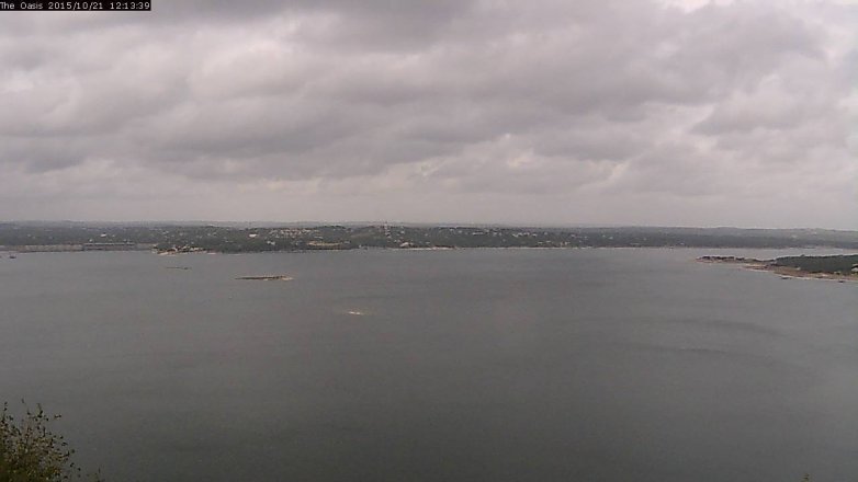 Lake Travis webcam, October 21, 2015 11:20 AM CT