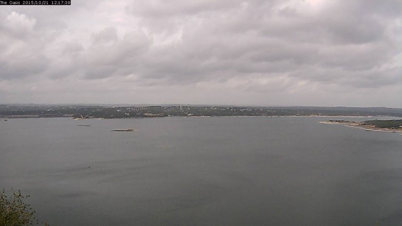 Lake Travis webcam, October 21, 2015 11:25 AM CT
