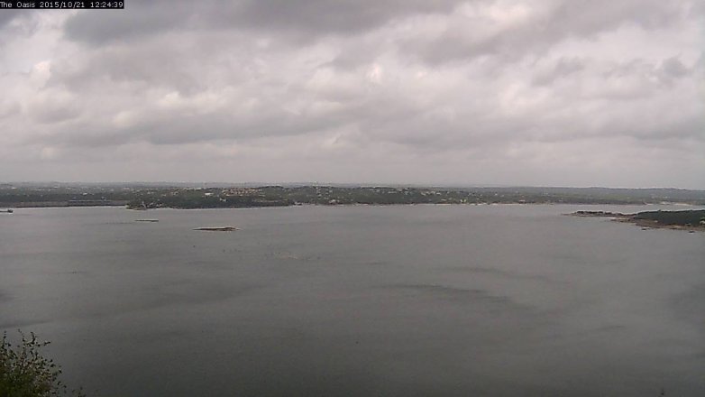Lake Travis webcam, October 21, 2015 11:30 AM CT